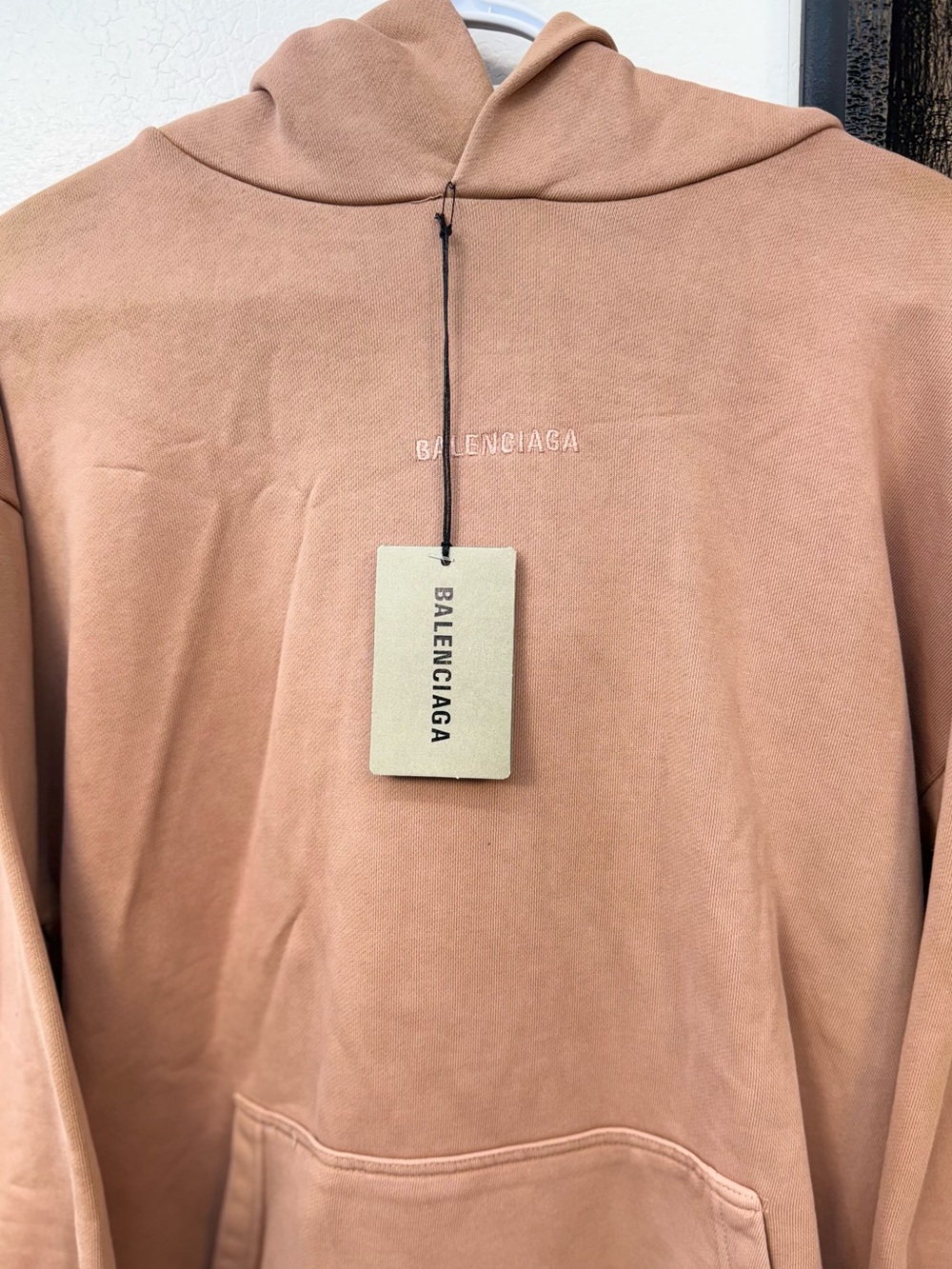 Balenciaga Men’s Hoodie Rose Beige fits Large